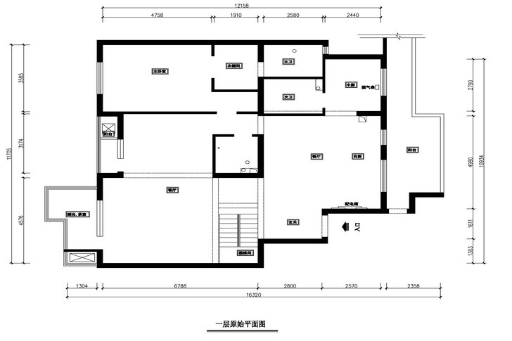 一层原shi平面图