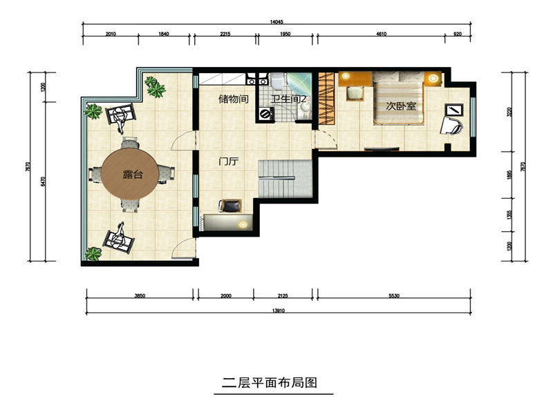 二层平面布置图