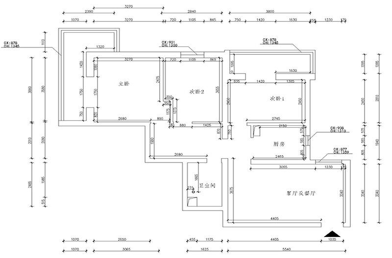 原始平面图