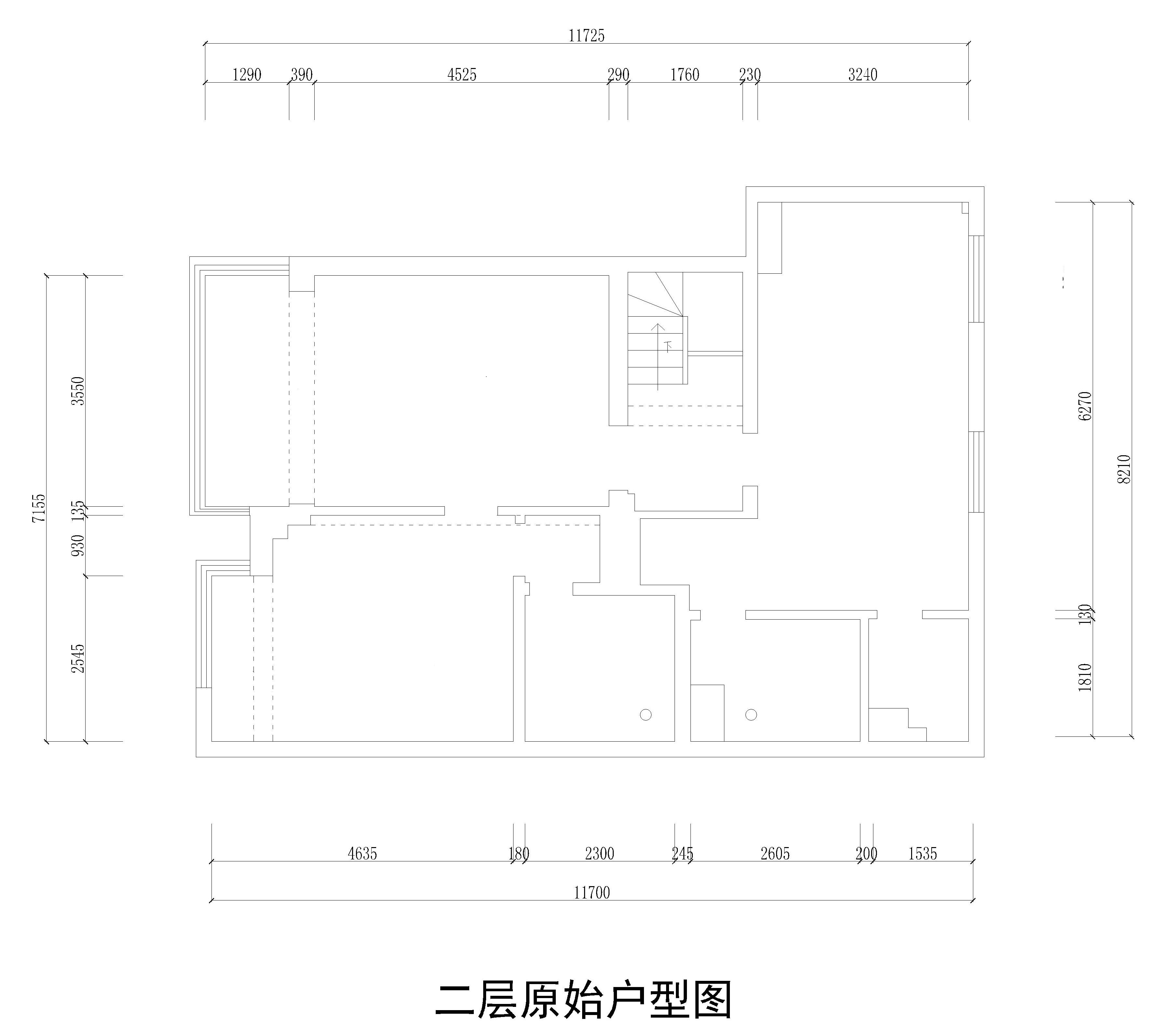 二层原始平面图