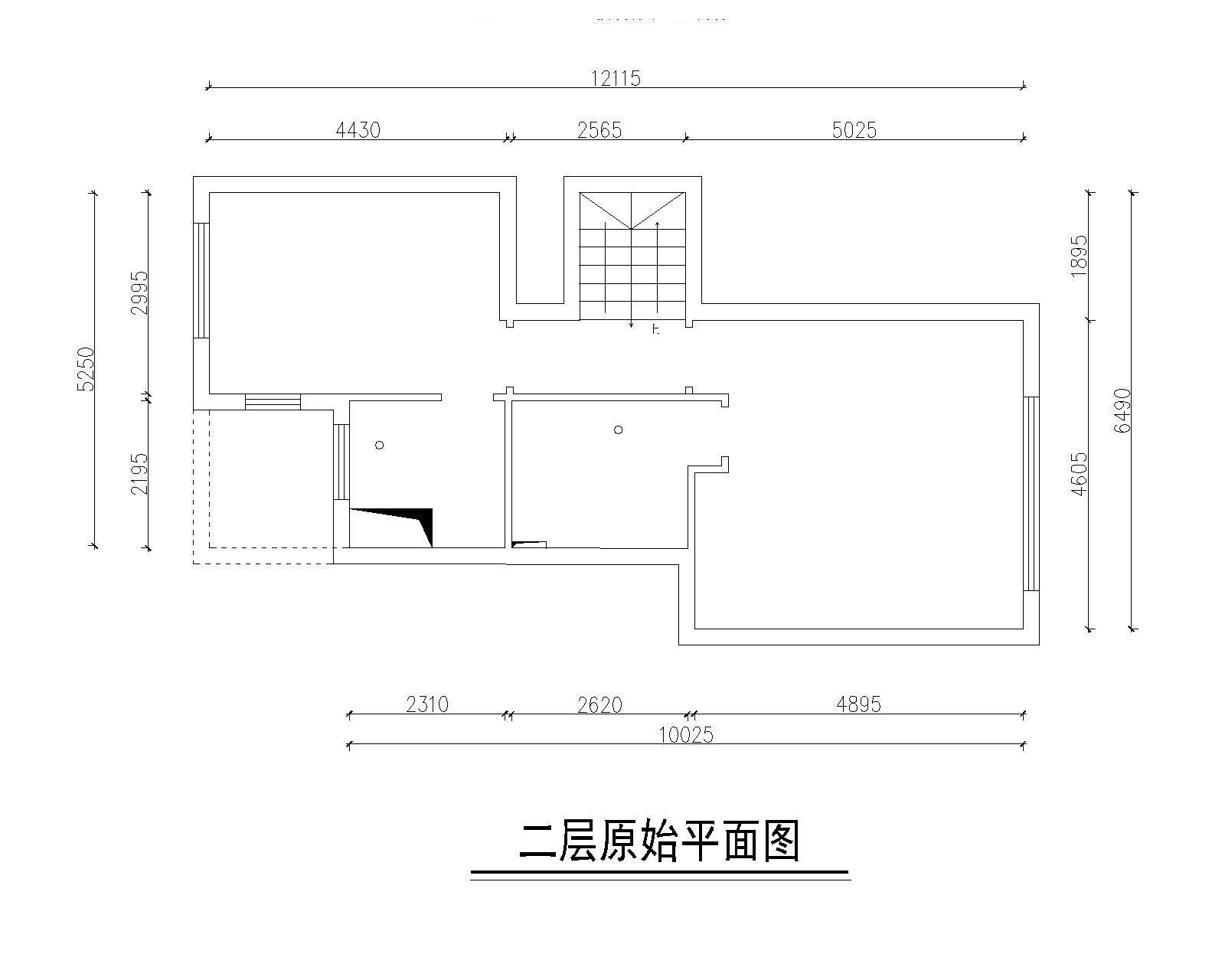 二层原始平面图