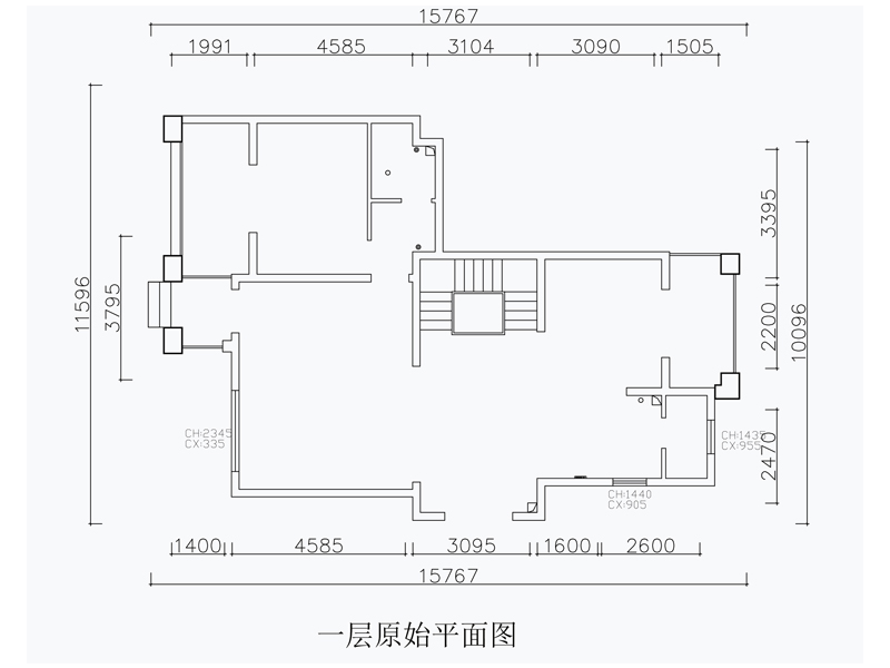 一层原shi结构图