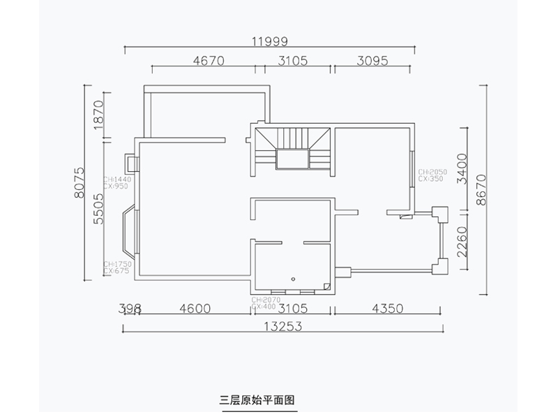 三层原shi结构图