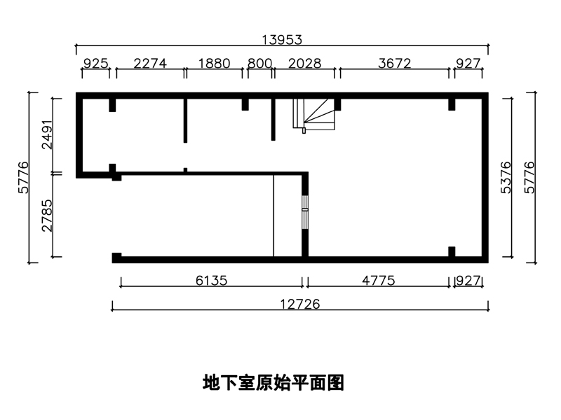 地下室原shi结构图