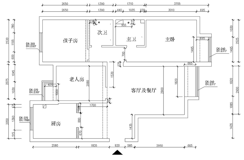 原始平面图