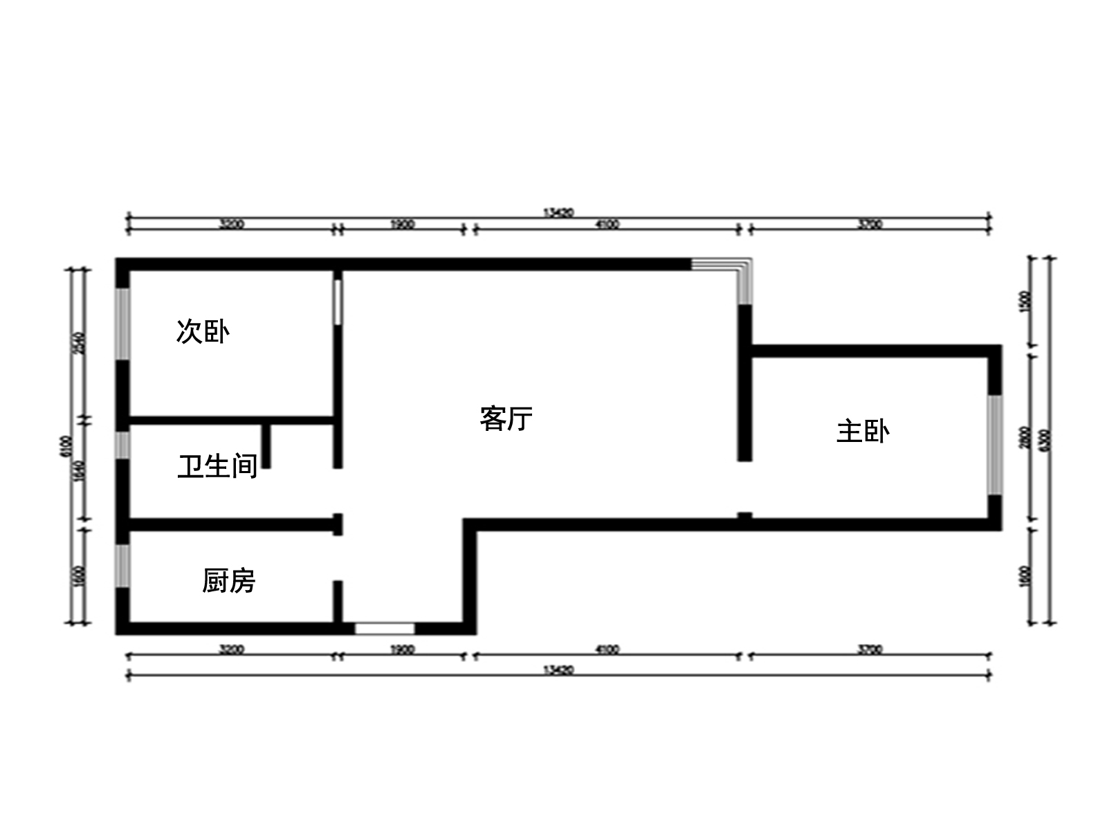 原始平面布局图