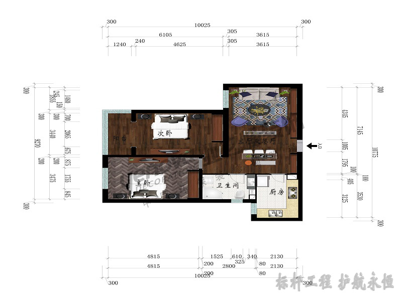 彩色平面部署图