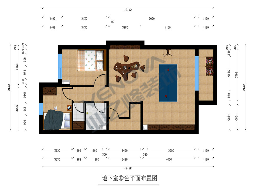 地下平面部署图