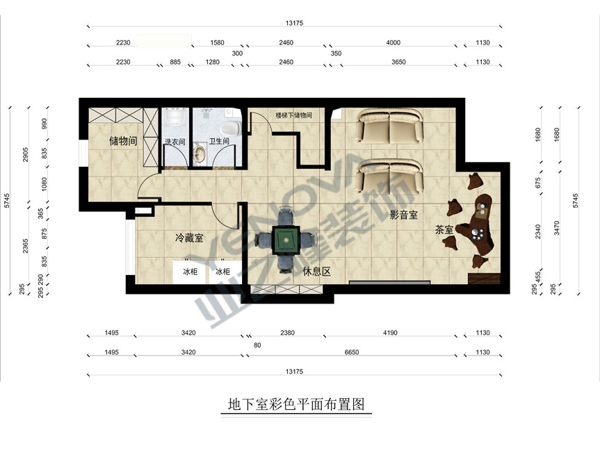 地下平面部署图