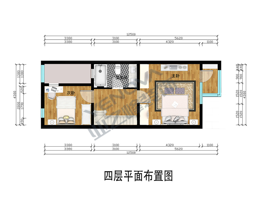 死层彩色平面部署图