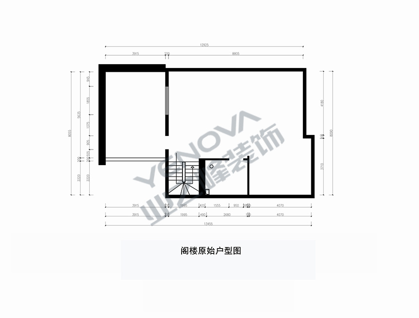 阁楼原shi平面图