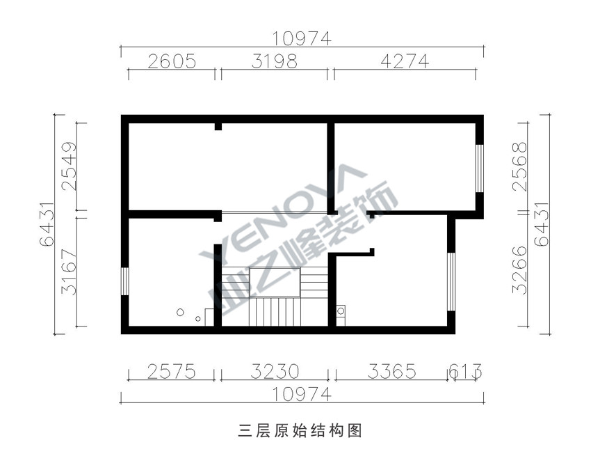 三层原shi结构图