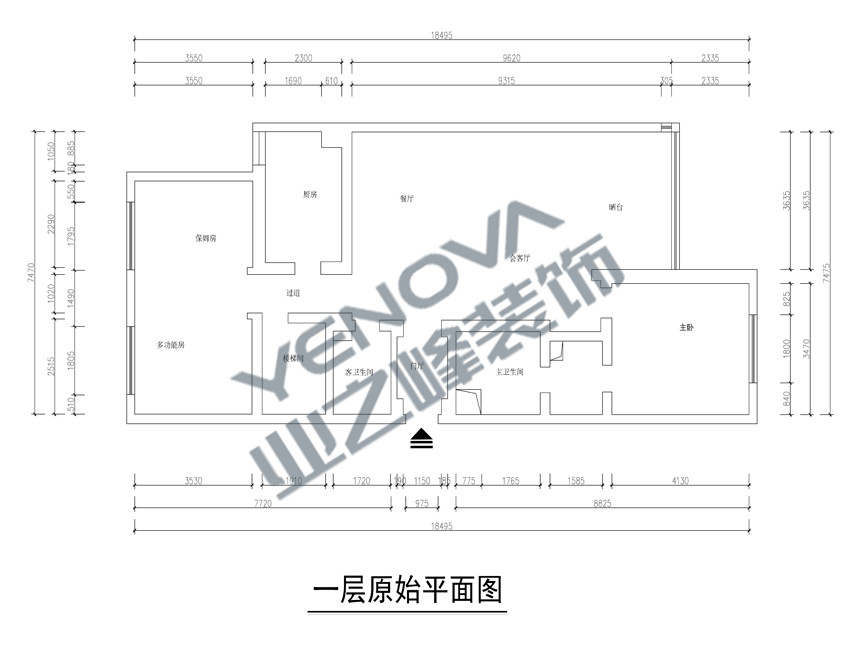 一层原shi户型图