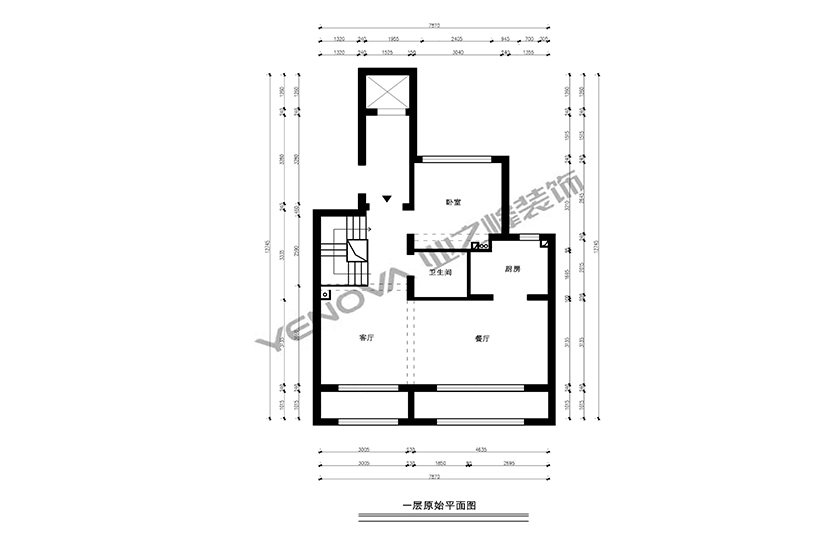 一层原始平面图