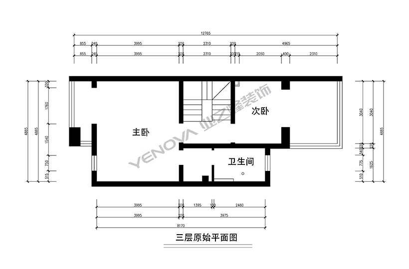 三层原shi平面图