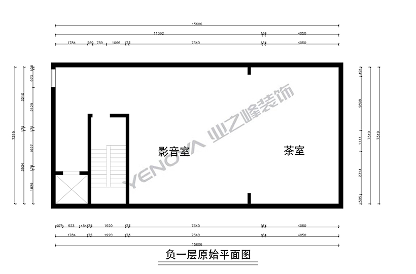 负一层原始平面图