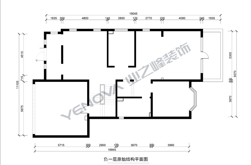 负一层原shi平面图