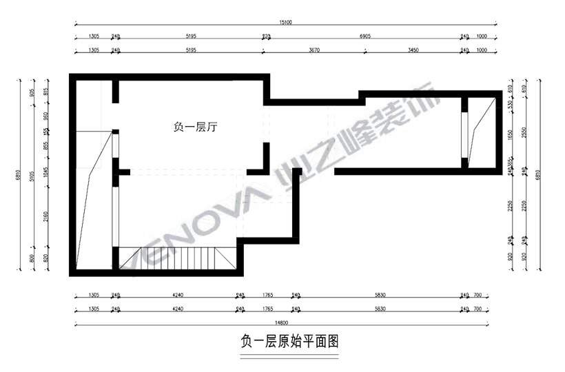 负一层原shi平面图