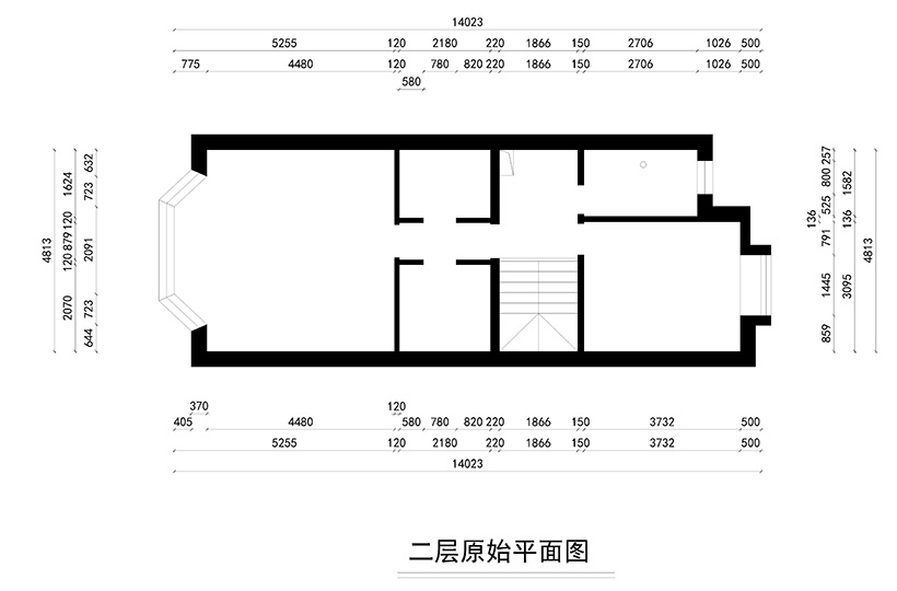 二层原始平面图