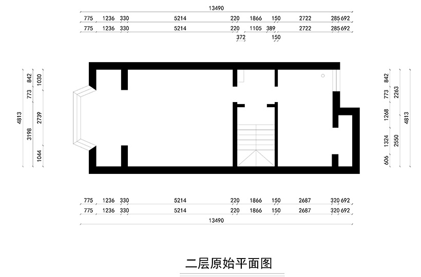 三层原始平面图