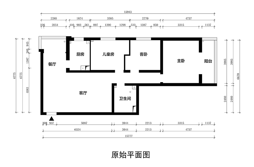 原始平面图