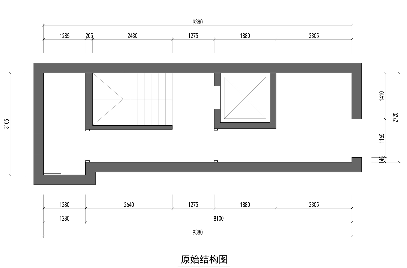 负二层原shi平面图