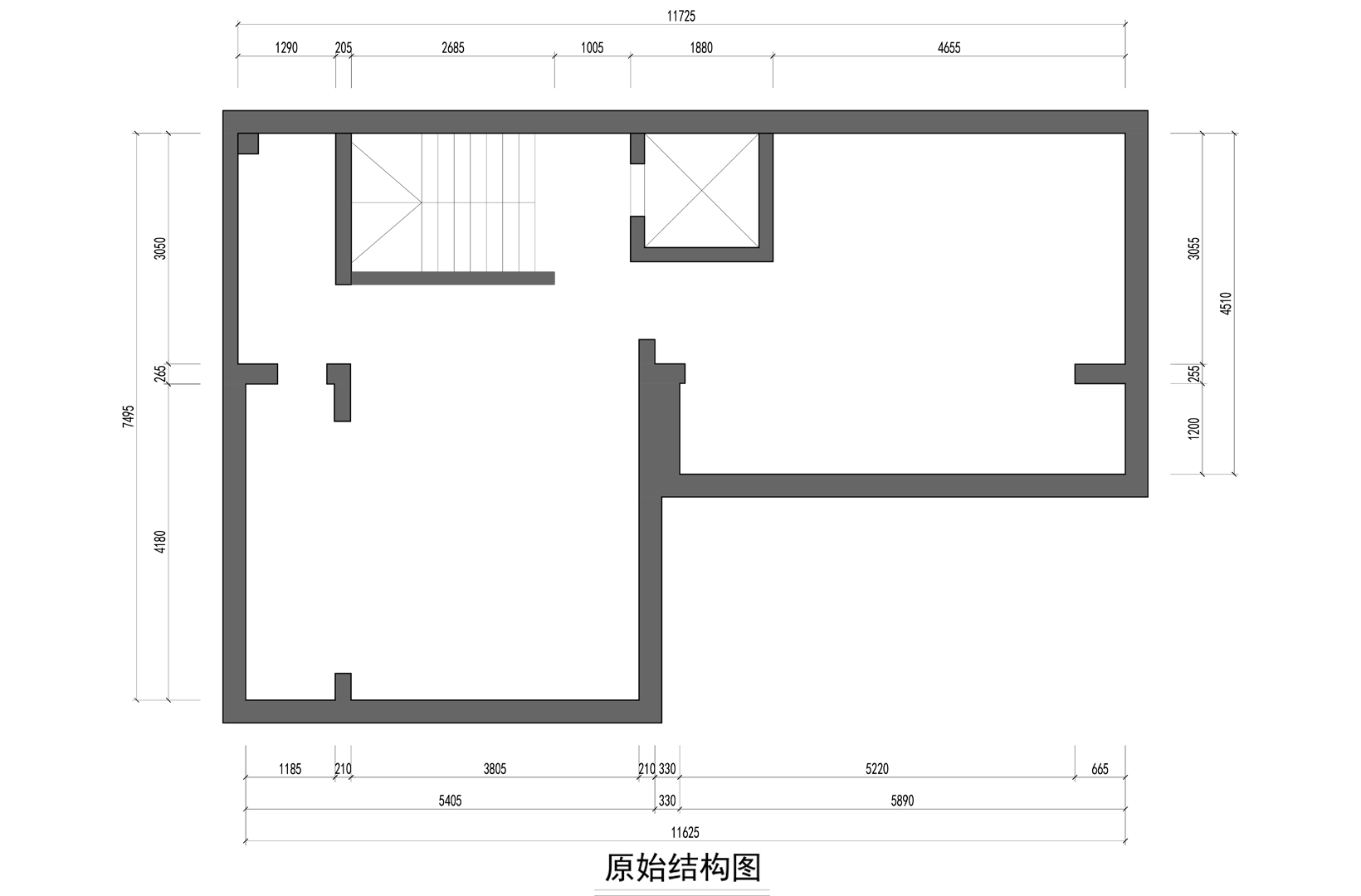 负一层原shi结构图