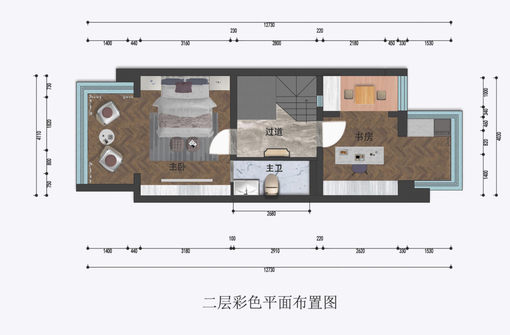 二层彩平图