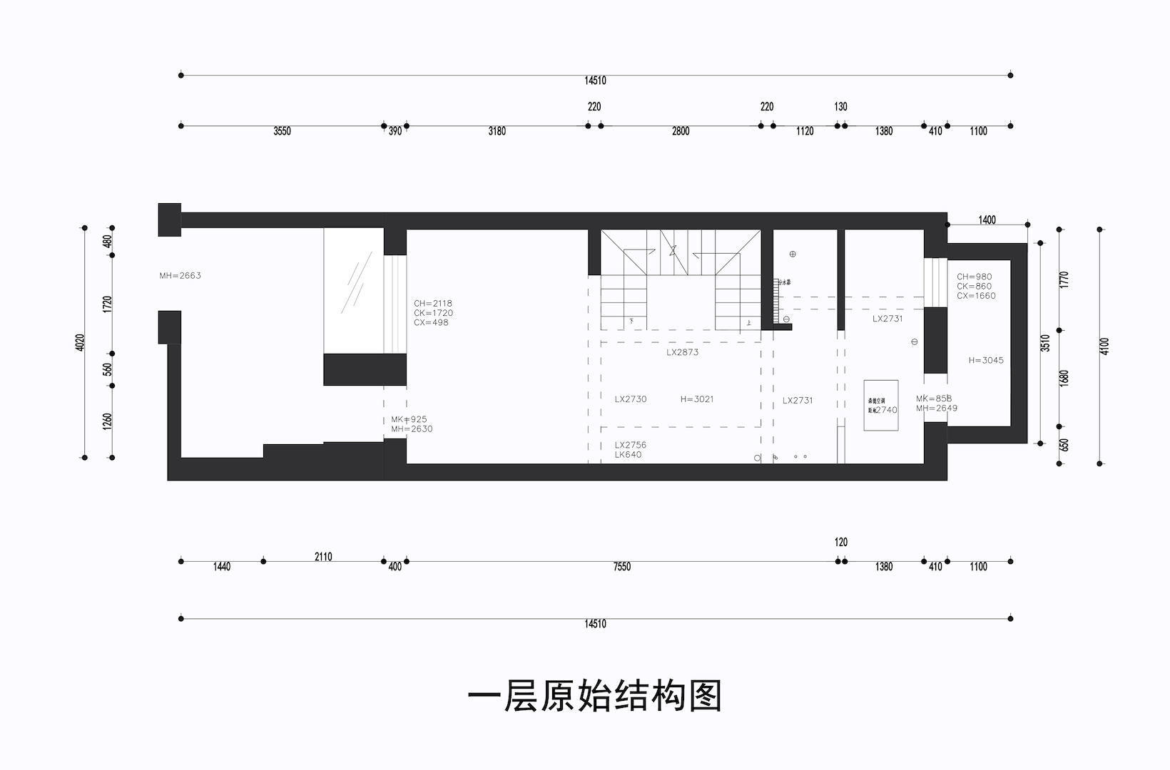 一层原shi结构图