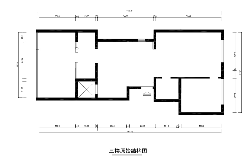 三层原始结构图