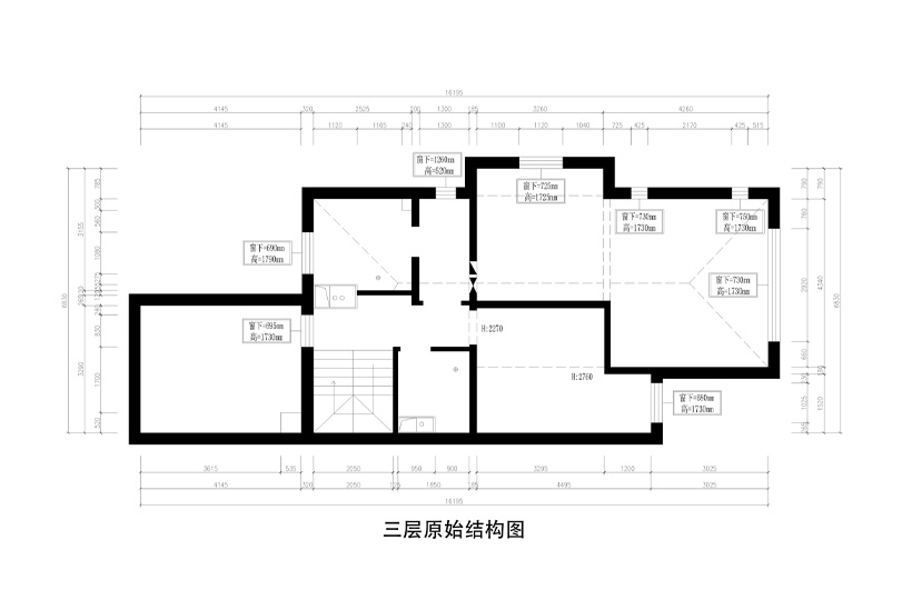 三层原始结构图