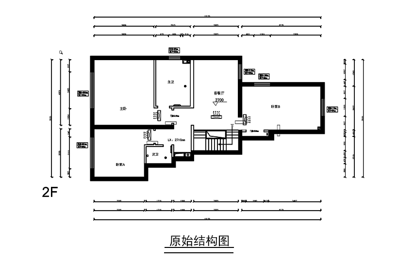 二层原始结构图