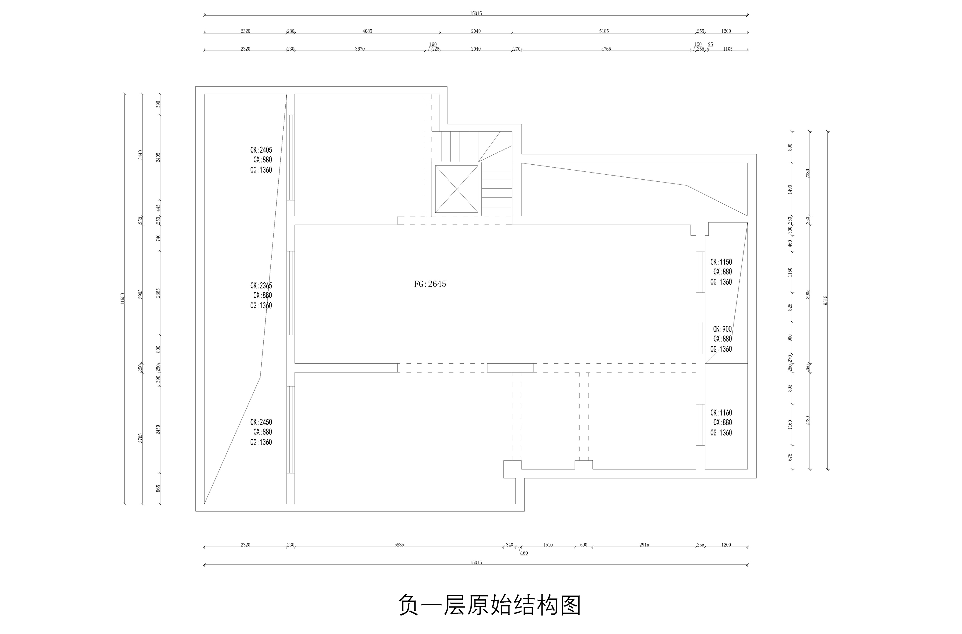 负一层原shi结构图