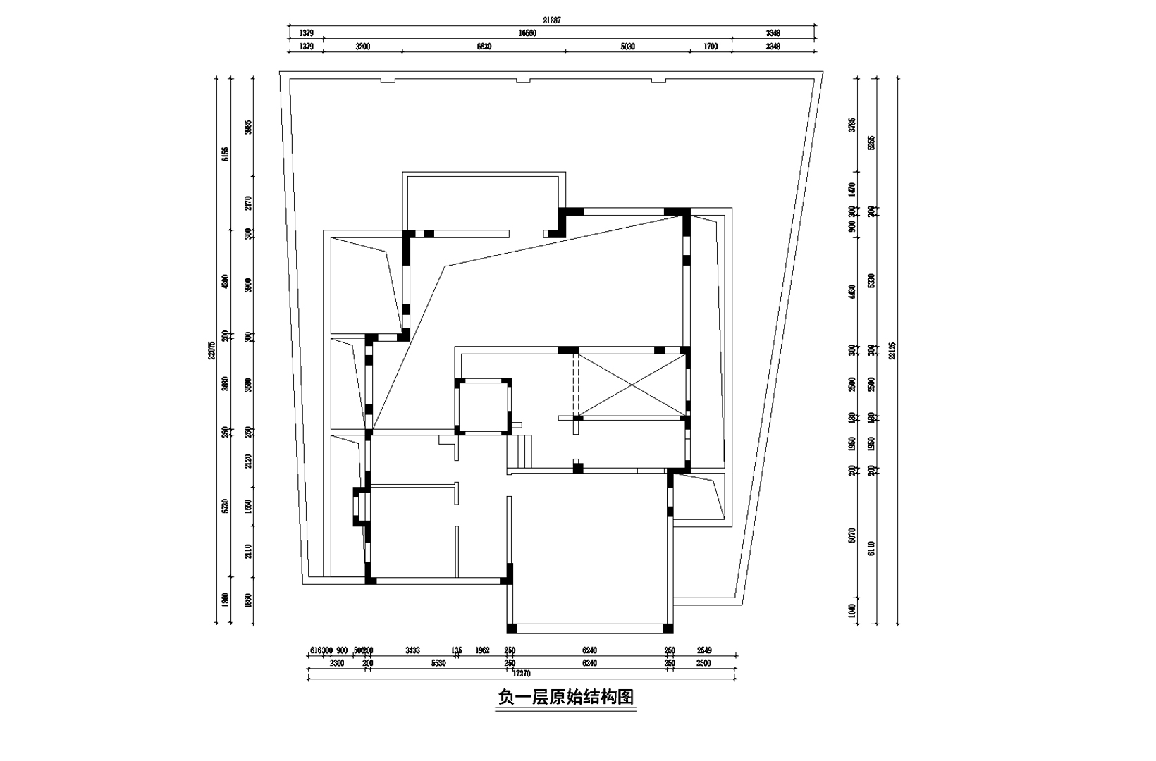 负一层原shi结构图