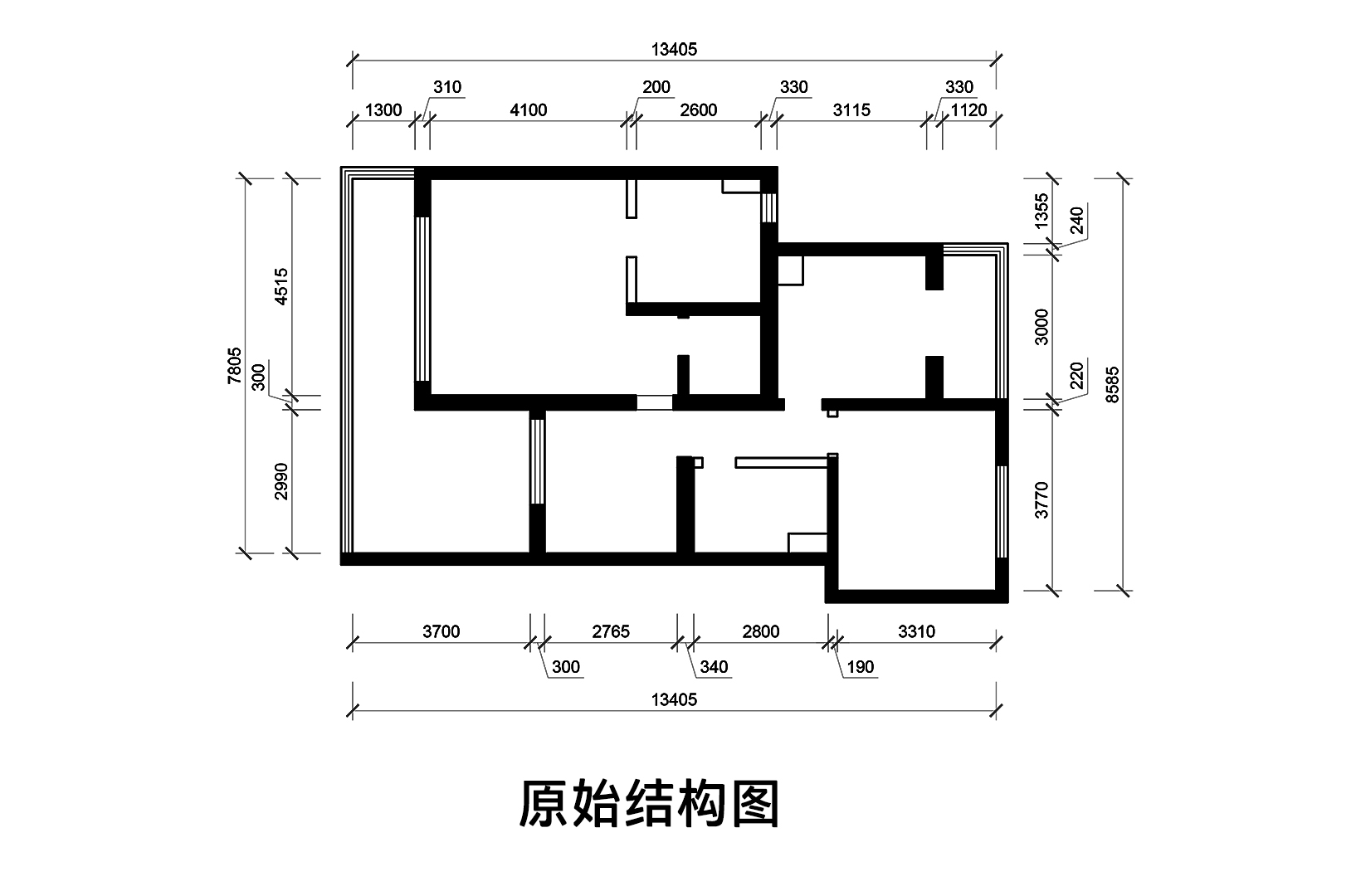 二层原shi结构图