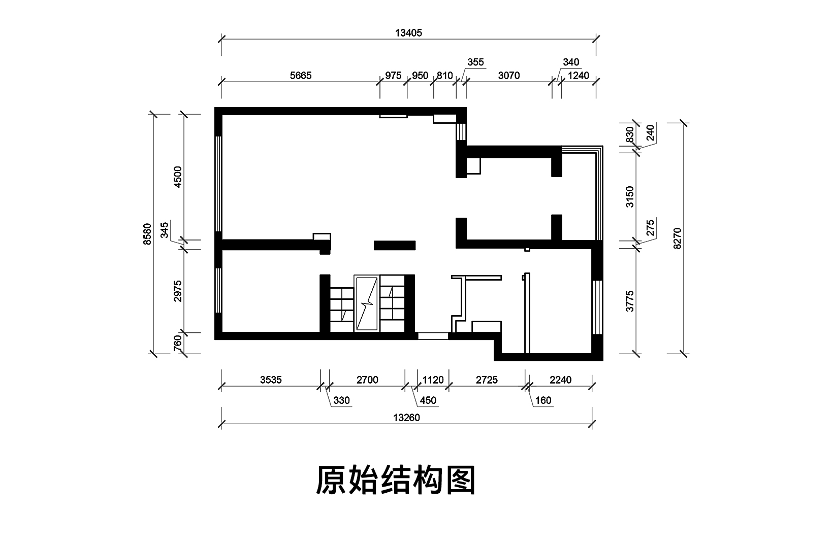 一层原shi结构图